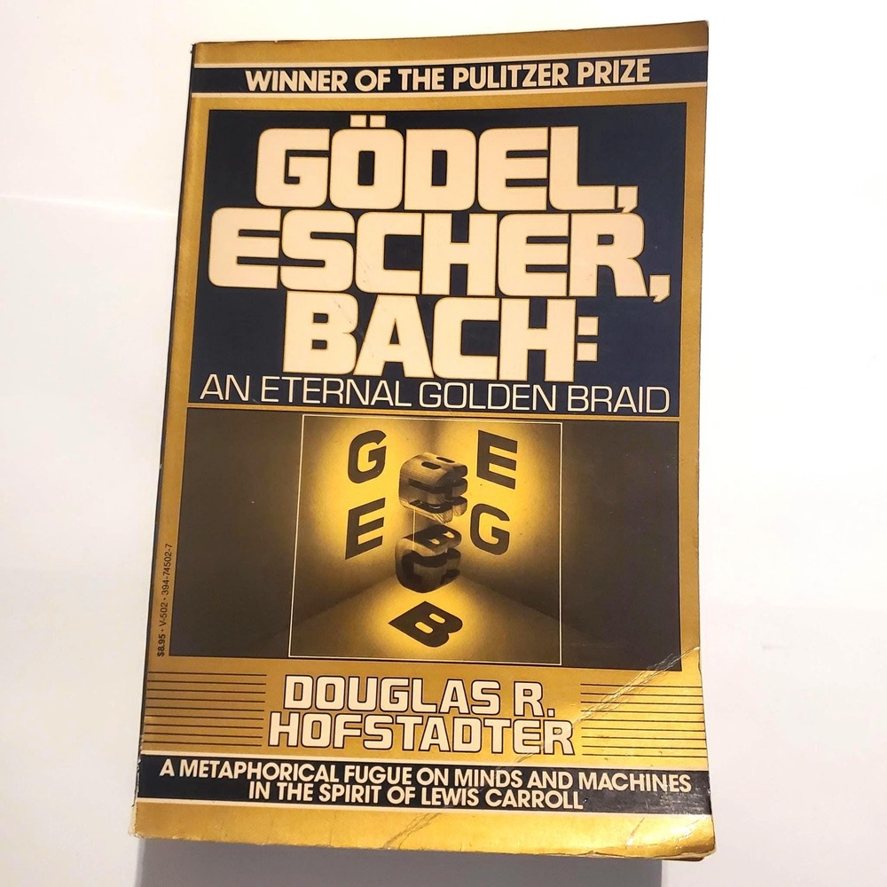 Gödel Escher Bach 1980 Paperback, Douglas Hofstadter Pulitzer Prize Book